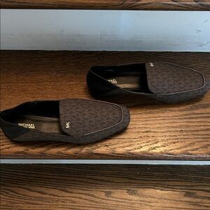 Michael Kors Men's Dark Brown Patterned Loafers
